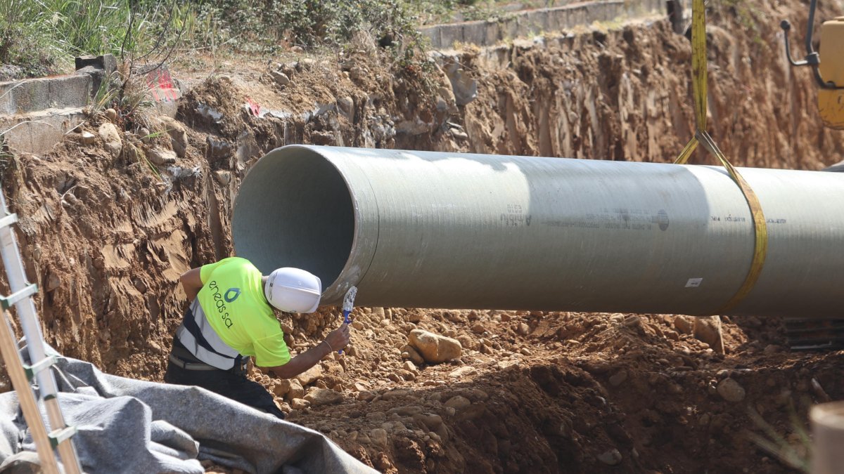 Obras del Canal Bajo en Camponaraya