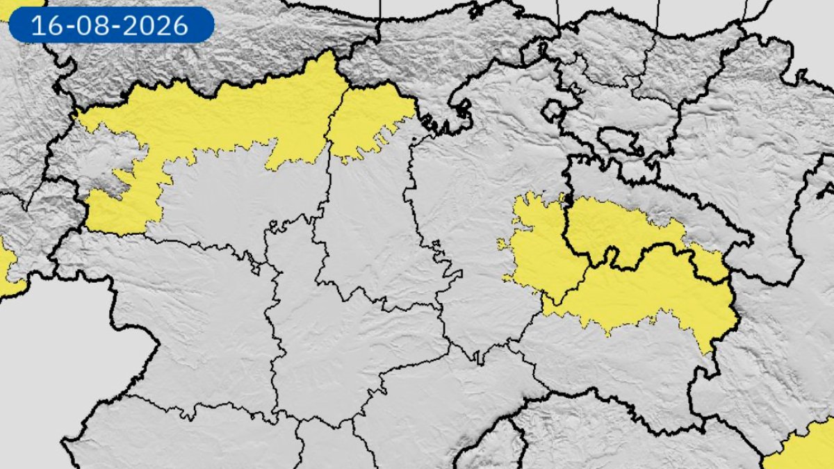 La montaña de León en aviso amarillo por intensas tormentas y granizo