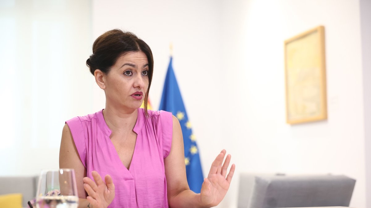 La ministra de Juventud e Infancia, Sira Rego, durante una entrevista para Europa Press, a 27 de julio de 2026, en Madrid (España).