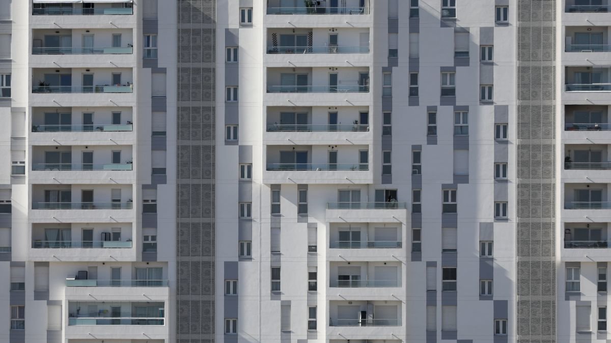Viviendas construidas hace años en Valencia.