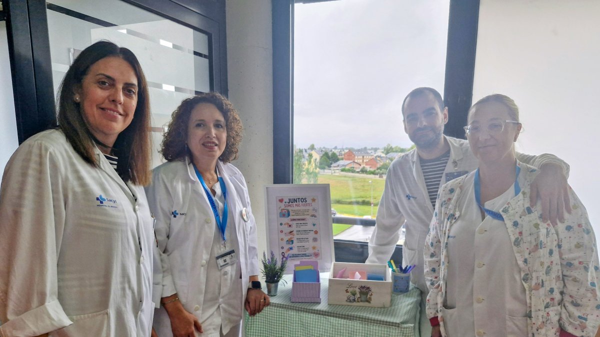 Trabajadores de la Gasbi inaugurando la iniciativa de humanización 'Juntos somos más fuertes'