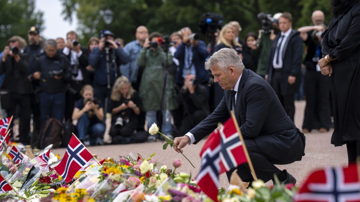 Muestras de cariño hacia el rey Harald V de Noruega.