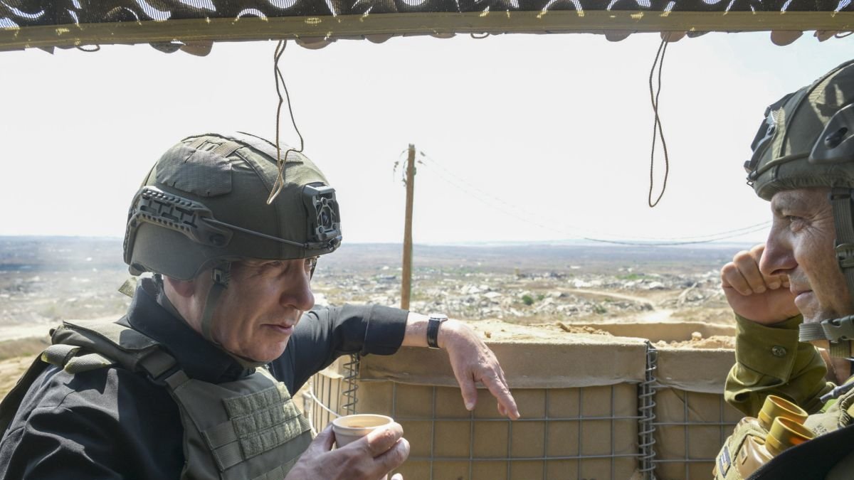 Netanyahu entró el día 2 a Gaza en una visita a las fuerzas armada.