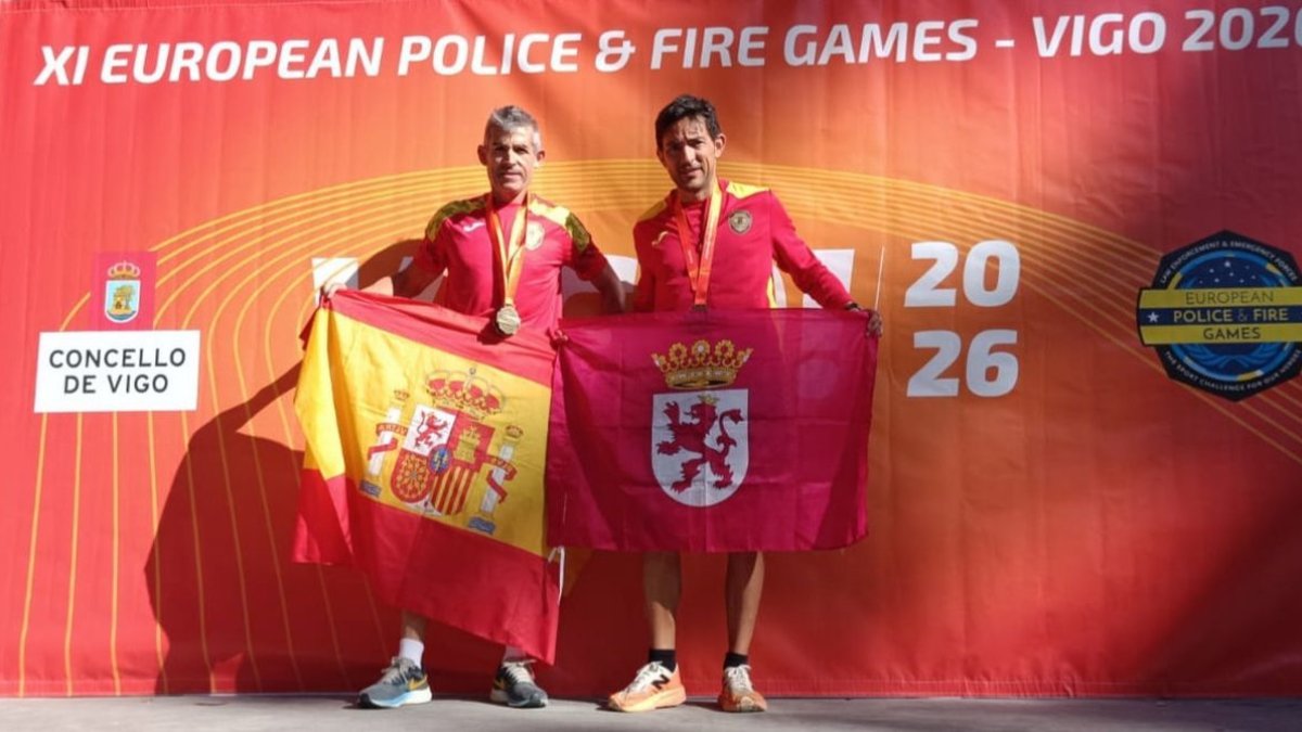 Ángel Martínez y Héctor Pertejo brillan en los Juegos Europeos de Policías y Bomberos