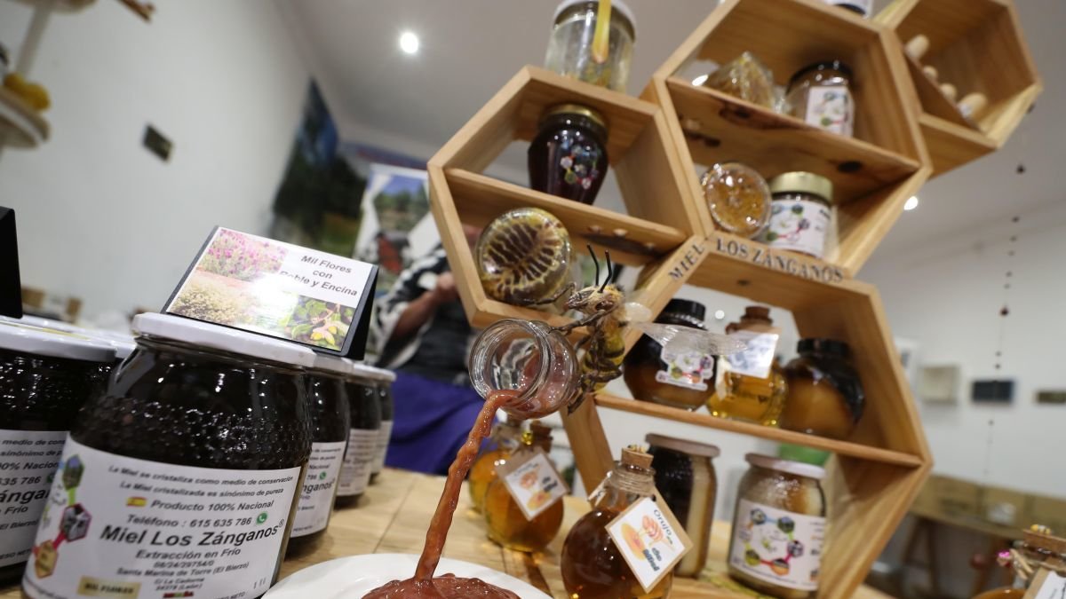 Algunos productos de la última edición de la Feria de la Miel.
