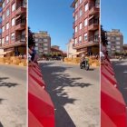 Secuencia con las imágenes del accidente