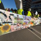 Tractorada en Valladolid contra la acción política.
