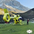 Dispositivo de rescate del montañero bañezano perdido en Picos de Europa.