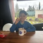 Namgyal, esta mañana con una taza de la Nasa