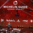El presentador Jesús Vazquez durante la gala de la Guía Michelin 2026.