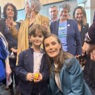 Darío, de La Pola de Gordón, con la reina Letizia.
