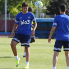 Dani Suárez, en un entrenamiento de pretemporada.