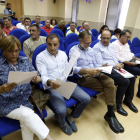 Los alcaldes de Acom se reunieron ayer en La Robla. MARCIANO PÉREZ
