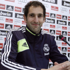 Diego López durante su presentación como jugador del Madrid.