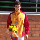 Raúl Celada, con la medalla de plata lograda en el Nacional júnior.