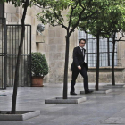 Mas, a su llegada a la reunión semanal del gobierno catalán.