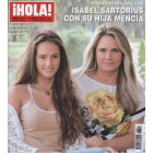 Isabel Sartorius y su hija, en la portada de la revista.
