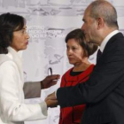 Rosa Aguilar sustituyó a Elena Espinosa en presencia del vicepresidente Chaves.