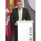 El presidente de la Diputación, Eduardo Morán, ayer. RAMIRO