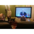 Videoconferencia de Bárcenas en el Parlamento balear.