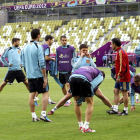 La selección se ejercitó ayer en el Gdansk Arena en el que hoy pujará por el triunfo ante Italia.