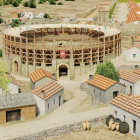 Recreación virtual del anfiteatro del campamento de la Legio VII Gémina.