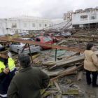 Situación en la que quedó un párking en el barrio de San Andrés