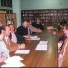 Una de las últimas de las reuniones celebradas por la junta local del PP de Cistierna