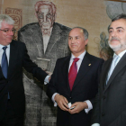 Hermida, Del Canto y Fanjul, ayer, en el acto en El Albéitar.