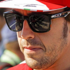 Fernando Alonso al final de la carrera en el circuito de Suzuka donde ha quedado cuarto.