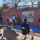Inauguración del mural dedicado a Alfonso IX. DL