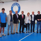 Un momento del acto de inauguración de la escuela municipal de tenis el pasado lunes.