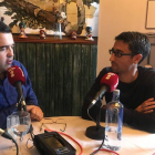 Rubén Vega, durante la entrevista en el Restaurante El Leñador. DL