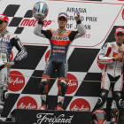 Dani Pedrosa, Lorenzo y Bautista, coparon en el GP de Japón un podio histórico que confirma el dominio del motociclismo español.