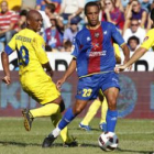 Valdo, en un partido del Levante de la presente temporada frente al Villarreal.