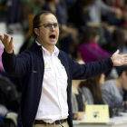 Dani Gordo, durante un partido con el Ademar.