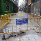 Reparación de la zona peatonal del Barrio Húmedo.