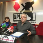 Charo Martínez y Guillermo Tejerina, ayer en la sede.