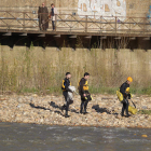 Operativo desplegado en el río para buscar el cuerpo de un joven