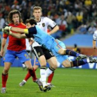 Iker Casillas, el portero de la selección, en un lance del partido ante Alemania.