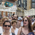 Astorga acogió en verano una multitudinaria manifestación en defensa de la sanidad rural. F. OTERO