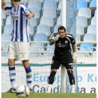 Toño Ramírez, en un partido con la Real Sociedad.