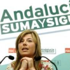 Bibiana Aído compareció en rueda de prensa en Cádiz