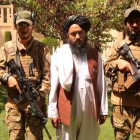 Los altos mandos talibanes posando para una foto en Kabul. AKHTER GULFAM
