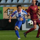 Pepe Alcaide, durante el partido ante el Pontevedra.
