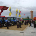 La exposición de maquinaria agrícola quedará instalada hoy.