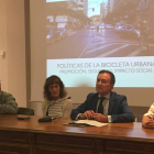 Esteban García, Cristina Villalón, Fernando Salguero y Leticia Rodríguez de Robles, ayer durante la ponencia técnica. DL