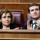 Pablo Casado y la diputada Dolors Montserrat. MARISCAL