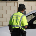Control de la Guardia Civil en León. MARCIANO PÉREZ