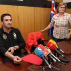 Miguel García y Margot Laredo, en la rueda de prensa de ayer.